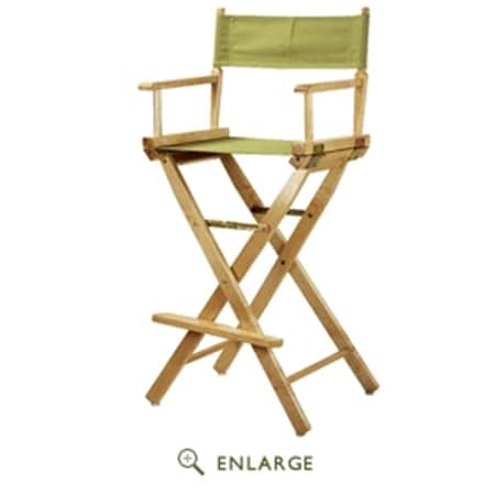 Casual Home 230-00-021-24 30 in. Directors Chair Natural Frame with Tan Canvas 230-00/021-24
